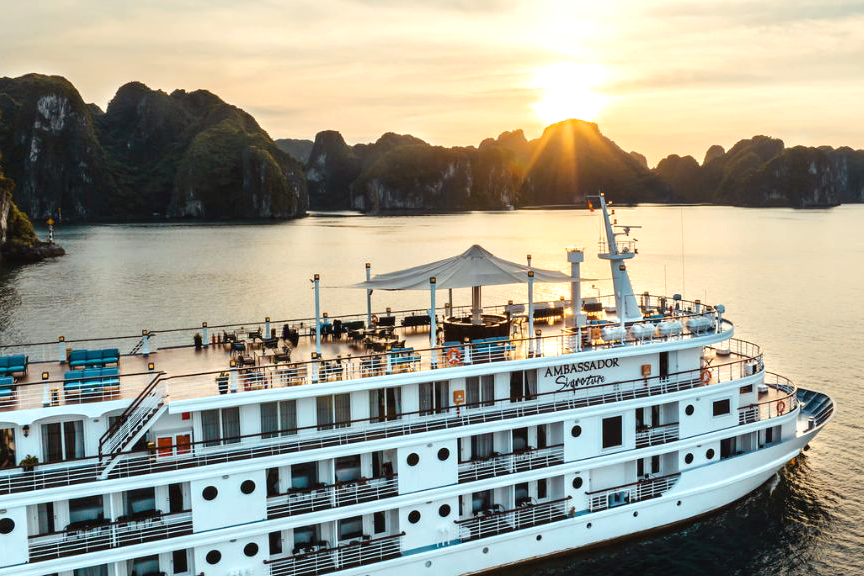 du thuyen ambassador signature cruise - Tour du thuyền Lan Hạ 2 ngày