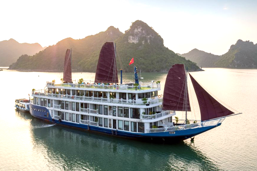 du thuyen verdure lotus cruises - Du thuyền vịnh Lan Hạ