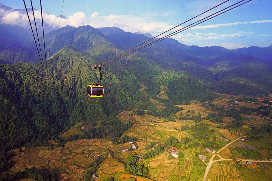 cap treo fansipan sapa viet feeling travel - Cáp treo Fansipan Legend Sapa